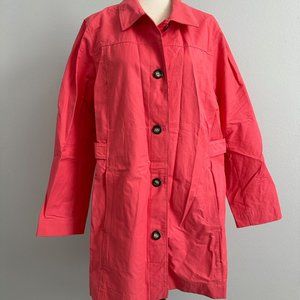 Pink Spring Eddie Bauer Raincoat/Trenchcoat